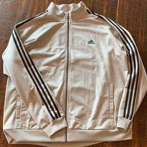 Silver Adidas track jacket, size 2xl, EUC